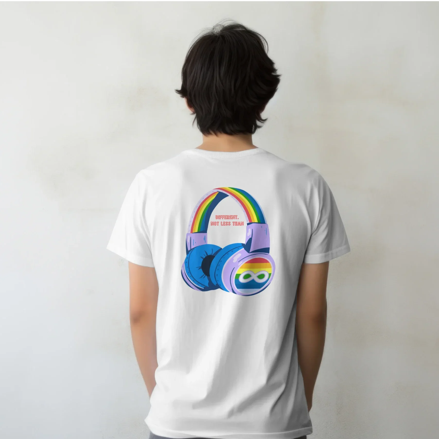 Different Not Less Than White Kid's T-Shirt, for sale at Happy Flappy Gear